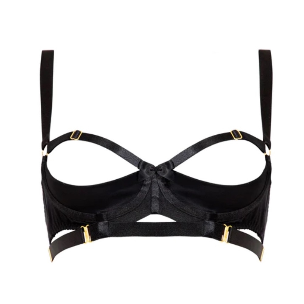 EUC Bordelle Gia Shelf Bra Black Large